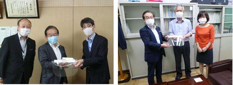小学校へ新型コロナウイルス対策関連活動